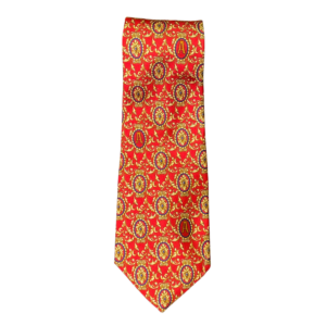 HARRODS (by MICHELSONS) - Red Ornamental Pattern Tie