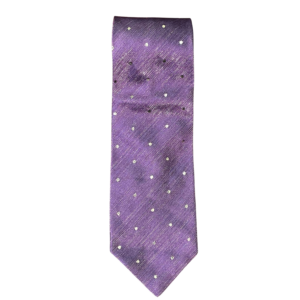 VERSACE CLASSIC V2 - Purple & Silver Dot Tie