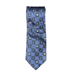 VERSACE CLASSIC V2 - Midnight Geometric Micro Pattern Tie